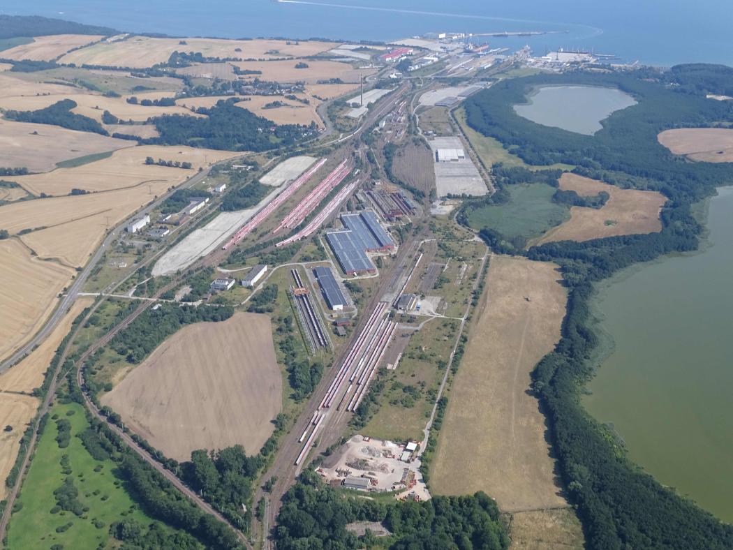 Im Bild der Mukran Port auf Rügen. Foto: Mukran Port