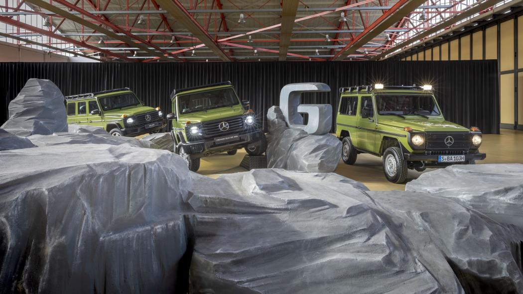 In Originalfarben von 1979 aber zum zehnfachen Preis: Die neue G Edition „Stronger than the 1980s. | Foto: Mercedes-Benz