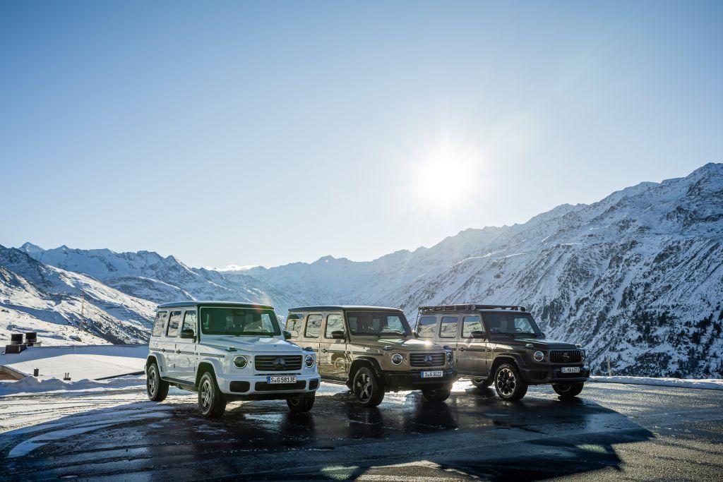 In Hochgurgl konnten wir den G580 mit EQ-Technologie ausführlich erfahren. Und waren ganz angetan. Viele Kunden greifen aber lieber zum Verbrenner. | Foto: Mercedes-Benz