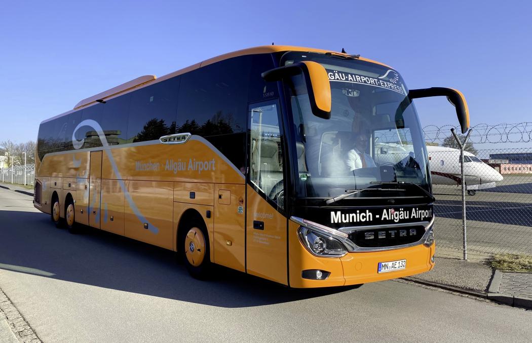 Allgäu Airport Express hat seine Setra-Flotte um drei S 519 HD erweitert. (Foto: Daimler Truck AG)