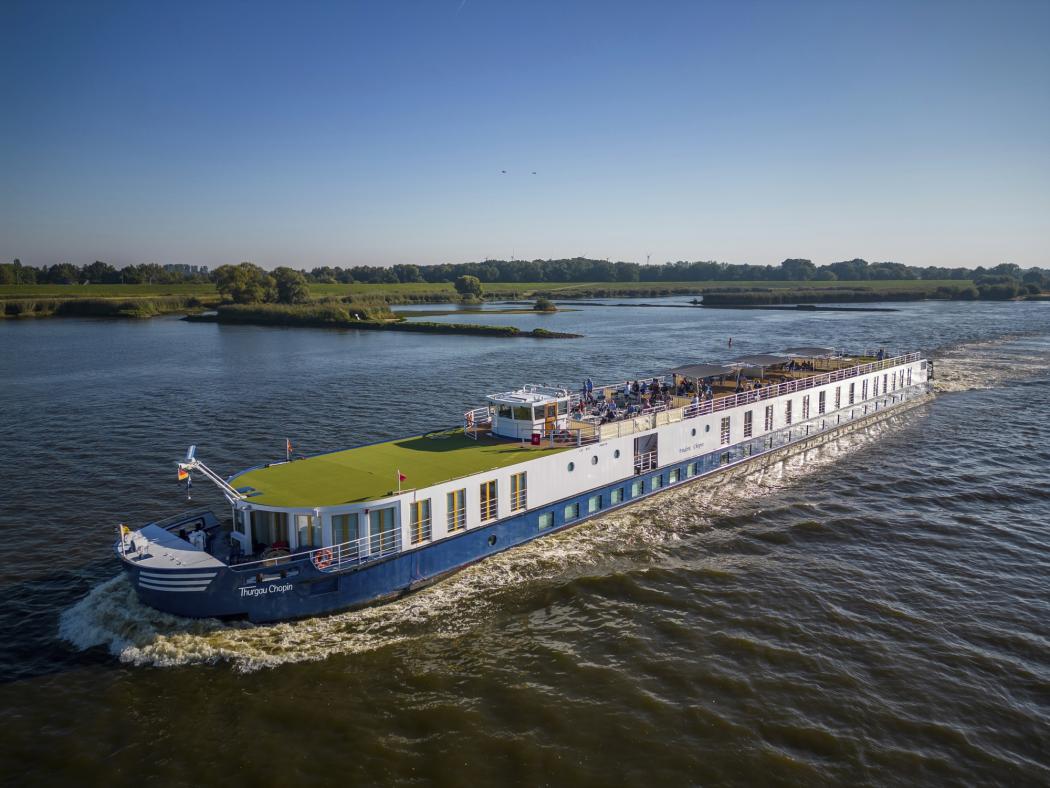 Die MS Thurgau Chopin öffnet in Berlin-Tegel ihre Türen für Reiseprofis, Presse und Publikum. (Foto: Thurgau Travel)