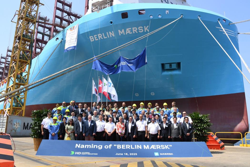 Der Neuzuwachs in der Maersk-Flotte kann mit grünem Methanol betrieben werden und soll zwischen Asien und Nordeuropa fahren. (Foto: Maersk)