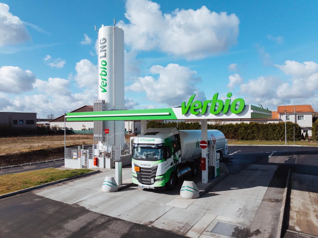 The BioLNG station by Verbio in Buchholz. (Photo: Verbio)