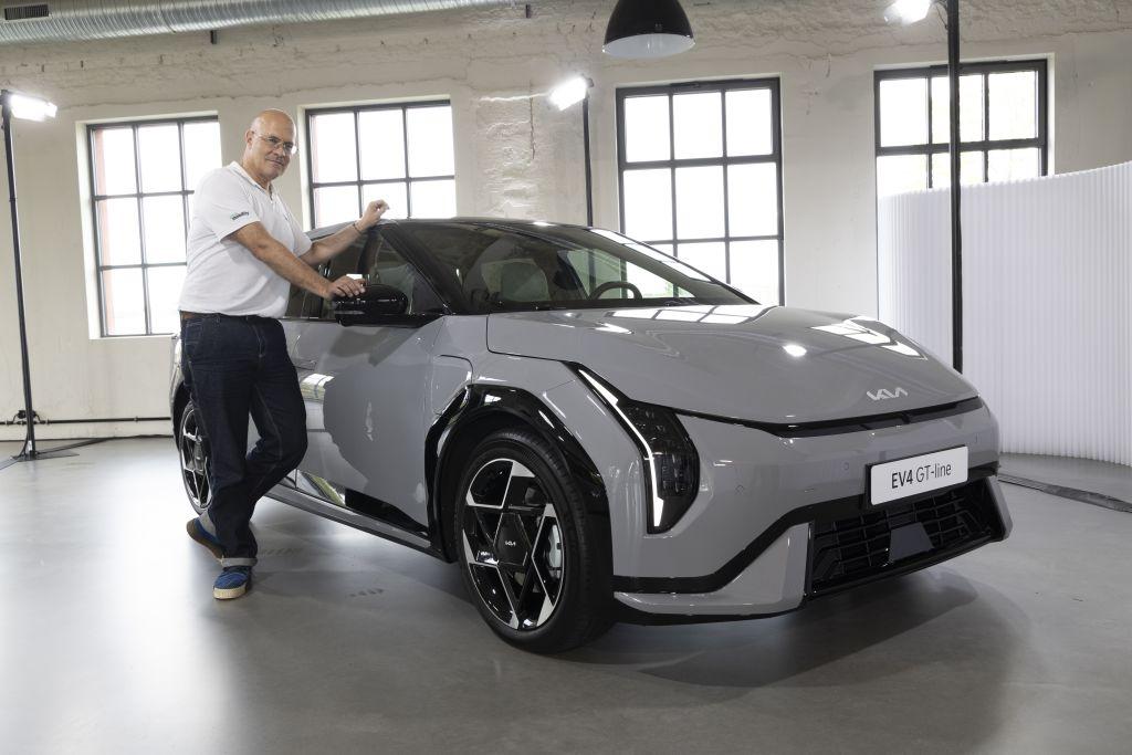 In Dreieich bei Frankfurt stand der EV4 zu ersten Sitzproben bereit. | Foto: Thorsten Weigl/Kia