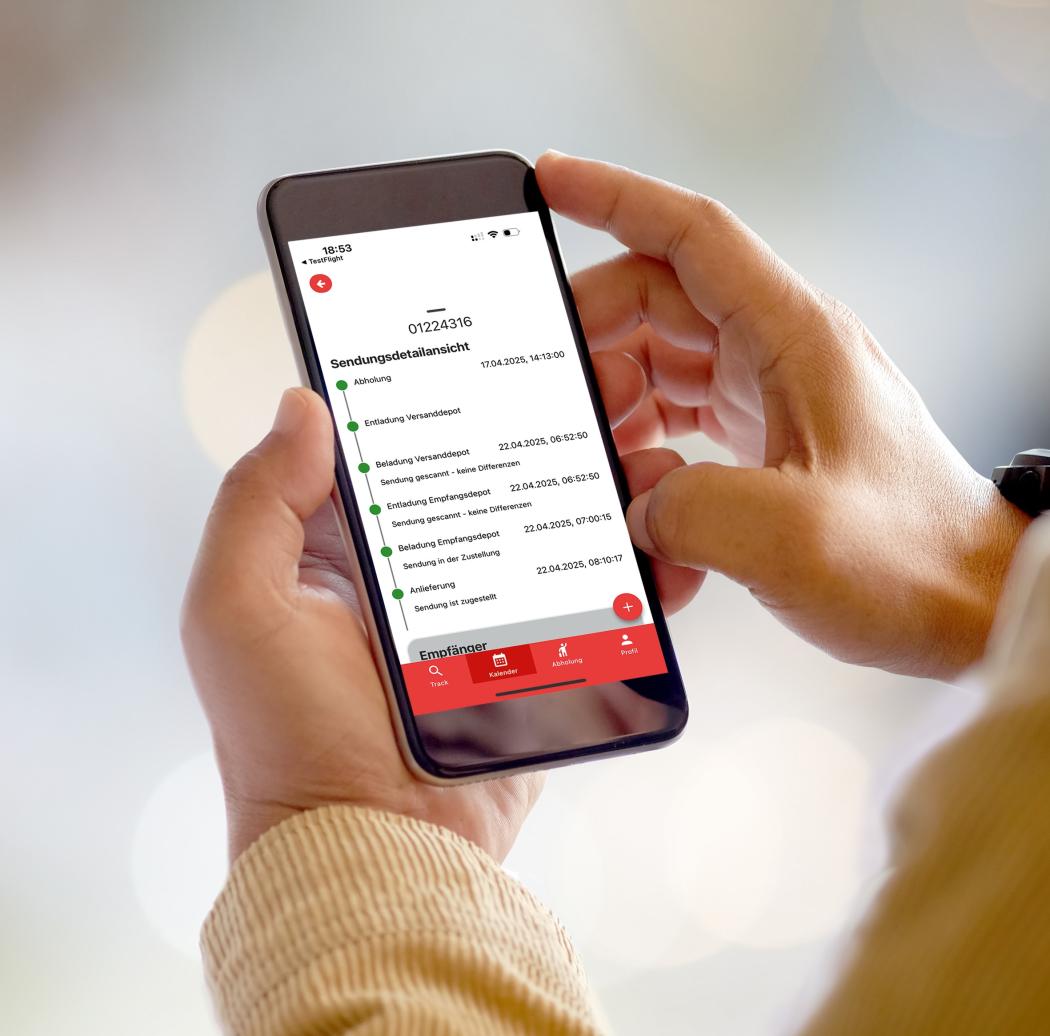 From parcel measurement to CO₂ calculator: The new app brings Cargoline's digital customer portal directly to smartphones and tablets. (Photo: Cargoline)