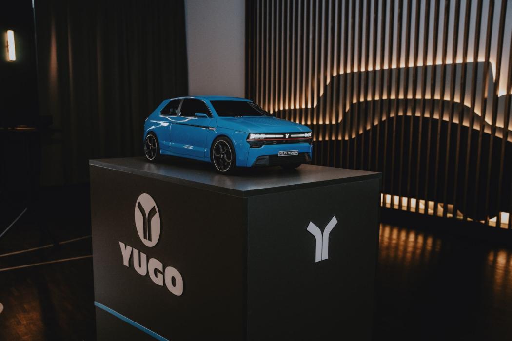 In München feiert der künftige Yugo Weltpremiere: Noch als 1:5-Modell. | Foto: Yugo
