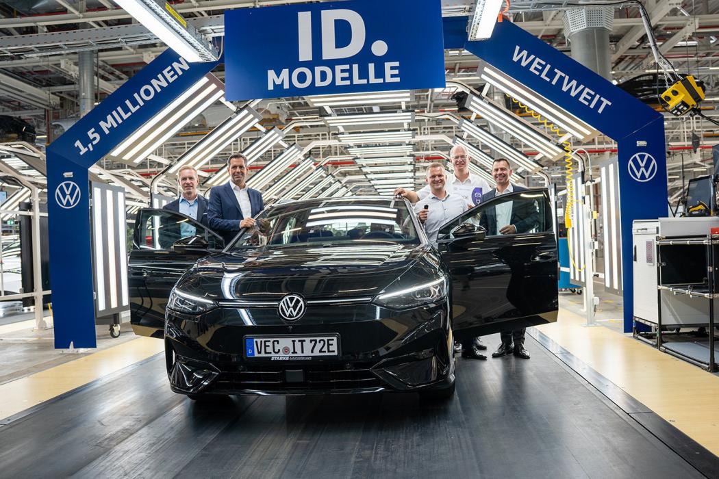 Eigentlich auch ein Millionenkürzel: Erst kürzlich feierte man das 1,5 millionste ID.-Modell. Es war ein ID.7. | Foto: VW