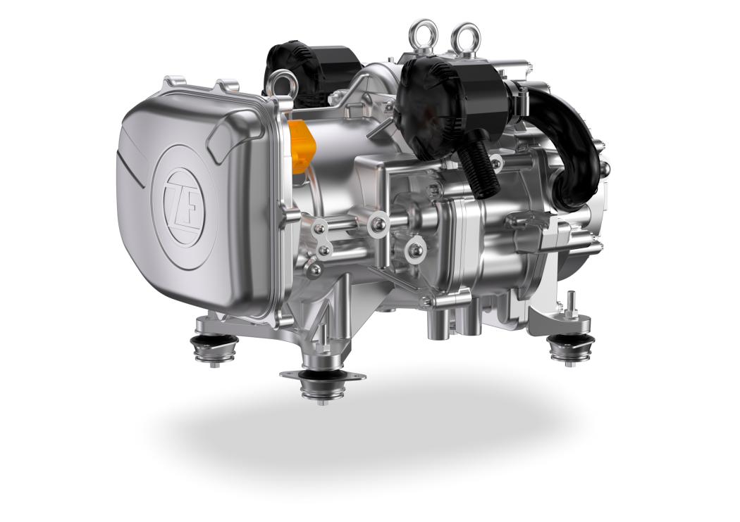 E-comp Scroll: Der ölfreie, geräusch- und vibrationsarme Spiralkompressor für mittelschwere und schwere elektrifizierte Lkw und Busse ist die neueste Innovation von ZF, die den Übergang zur Elektrifizierung unterstützt. (Foto: ZF)
