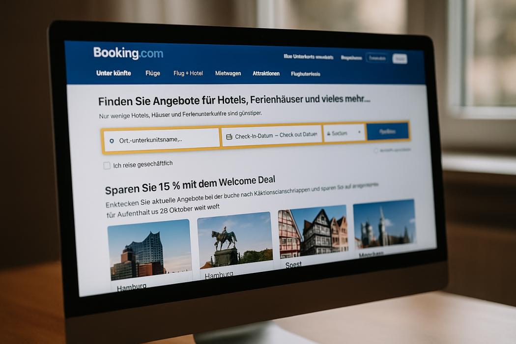 Symbolbild: Digitale Buchungsplattformen bestimmen zunehmend die Vertriebskanäle im europäischen Hotelmarkt. | Foto: DALL-E/KI-generiert