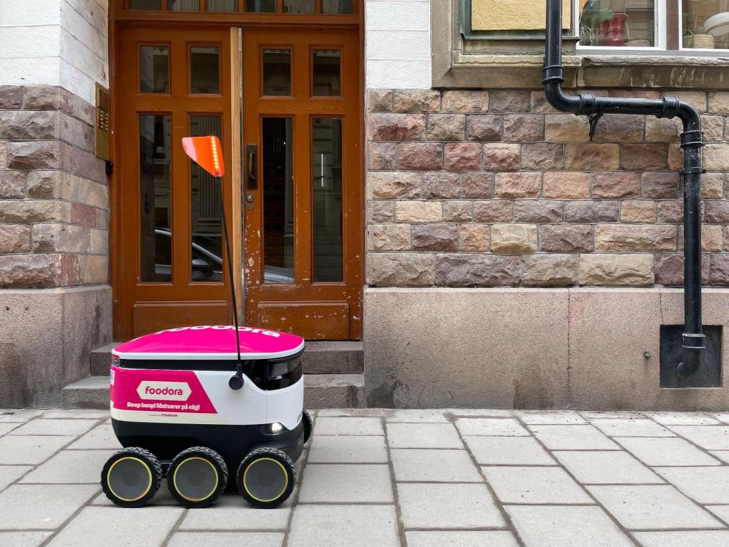 In Stockholm erprobt Foodora erste Starship-Einheiten für die autonome Türzustellung. | Foto: Foodora