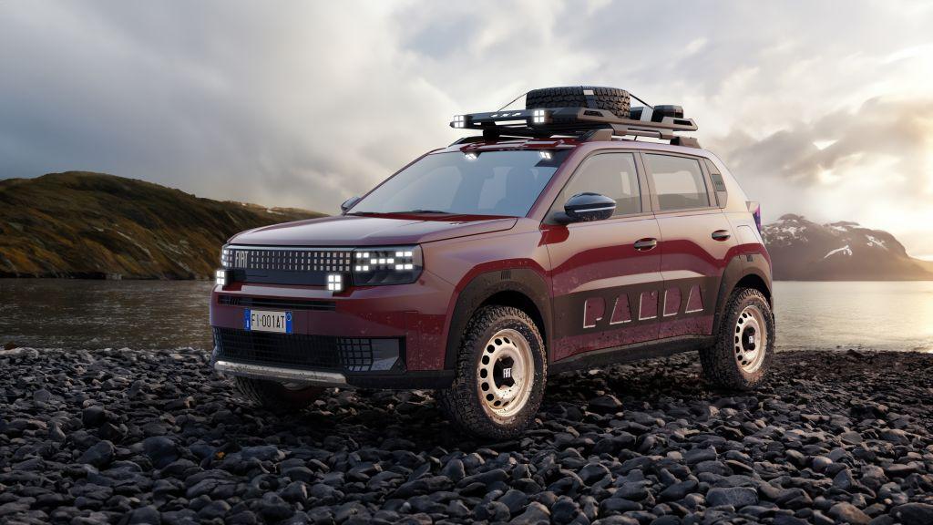 Ob der neue Grande Panda 4x4 rein elektrisch oder kombiniert kommt, steht noch nicht fest. Fest steht: Die Hinterachse treibt eine E-Maschine an. | Foto: Fiat