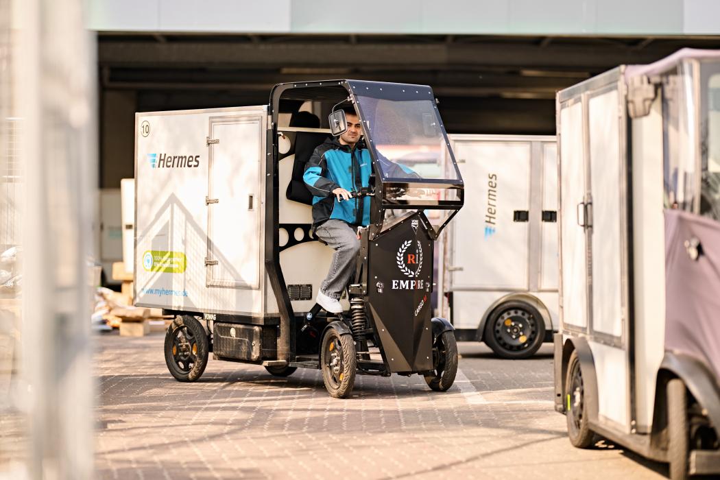 Um das Ziel des komplett elektrifizierten inneren S-Bahn-Rings zu erreichen, sollen nach derzeitiger Planungskapazität 97 Elektrotransporter sowie 62 Lastenräder zum Einsatz kommen. | Bild: Hermes