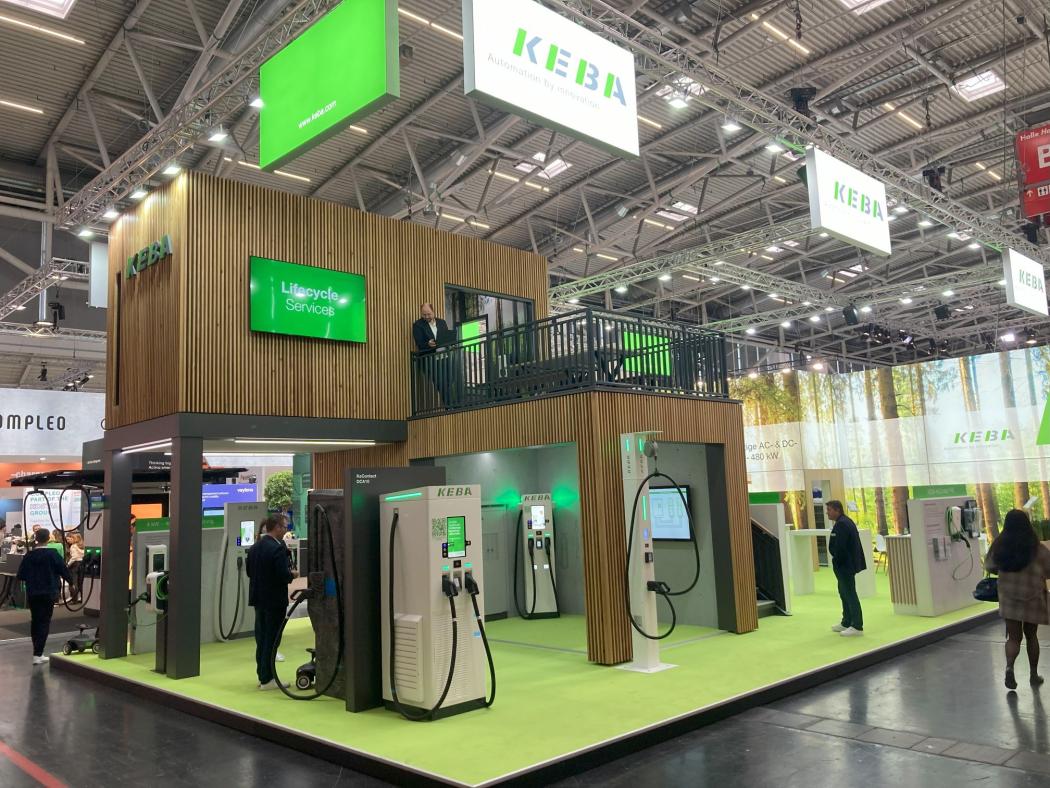 Keba: Wieder mit zweistöckigem Auftritt: Noch digitaler und mit neuen DC-Ladern. | Foto: G. Soller