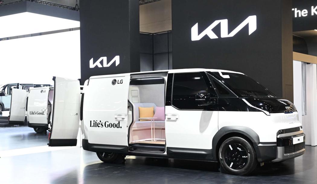 Kia und LG schaffen auf Basis des neuen PV5 Lebensräume auf Rädern. Hier das freizeitorientierte "Glow Cabin Concept". | Foto: Kia