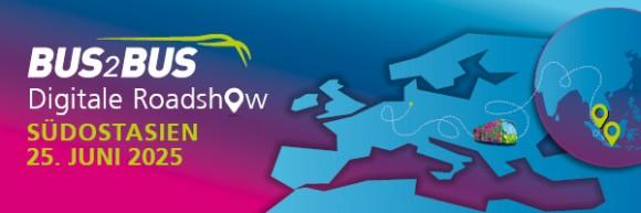 „Den Wandel vorantreiben: Digitale Lösungen und Innovationen im südostasiatischen Busverkehr“ ist das fesselnde Thema der kommenden BUS2BUS-Roadshow, bei der führende Mobilitätsexperten aus der gesamten Region die Zukunft des Busverkehrs erkunden werden. (Foto: Messe Berlin GmbH)