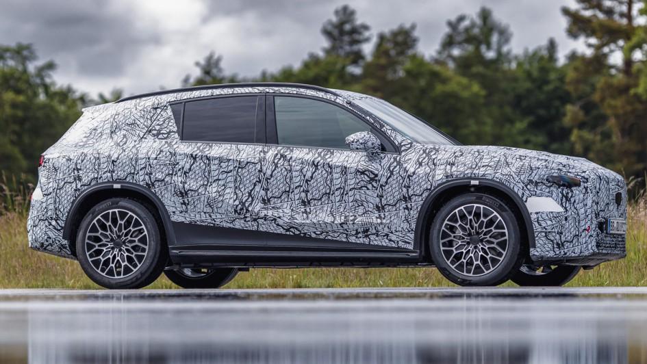 Der neue GLC kommt als elektrischer GLC 400 mit EQ Technologie rein elektrisch. Und klotzt mit Reichweite, Ladezeit und Leistung. | Foto: Mercedes-Benz