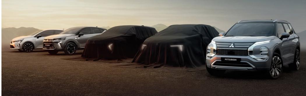 Bis auf den Outlander stammt das Mitsubishi-Programm ab Ende 2025 von Renault - umfasst aber wieder fünf Modelle. | Foto: Mitsubishi Motors