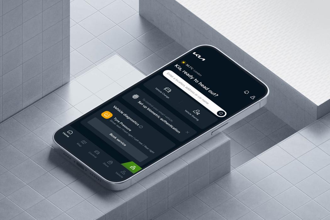 Gebündelt vernetzt: Die neue App ersetzt die bisherigen Einzeldienste. | Foto: Kia