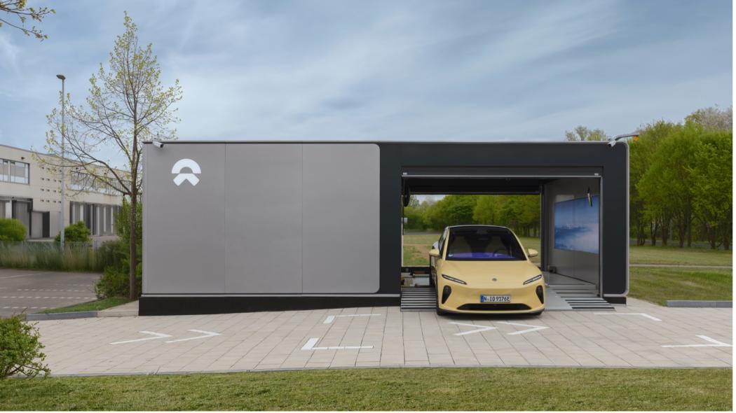 Fliegender Wechsel: An den Power Swap Stations von Nio lassen sich Batterien in wenigen Minuten wechseln. | Foto: Nio