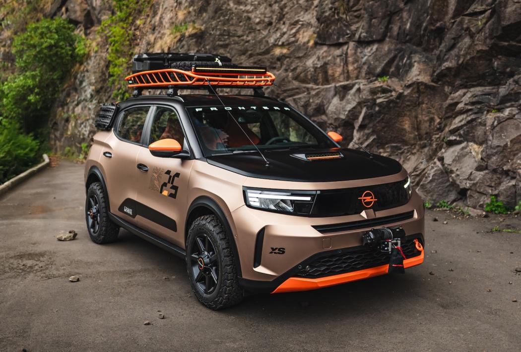 Die martialische Studie muss leider mit Frontantrieb auskommen. | Foto: Opel