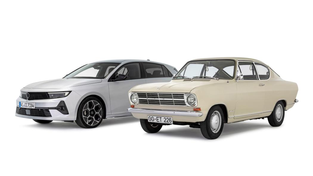 Historische Opel-Modelle zeigen die Entwicklung der Kompaktklasse und den Weg zu neuen Antriebskonzepten. | Foto: Opel