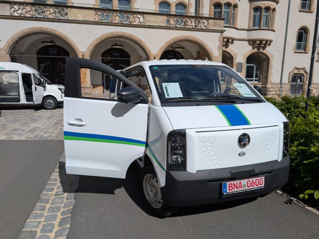 Die reine Elektroplattform ermöglicht superkurze Front und hohe Raumeffizienz. | Foto: J. Reichel