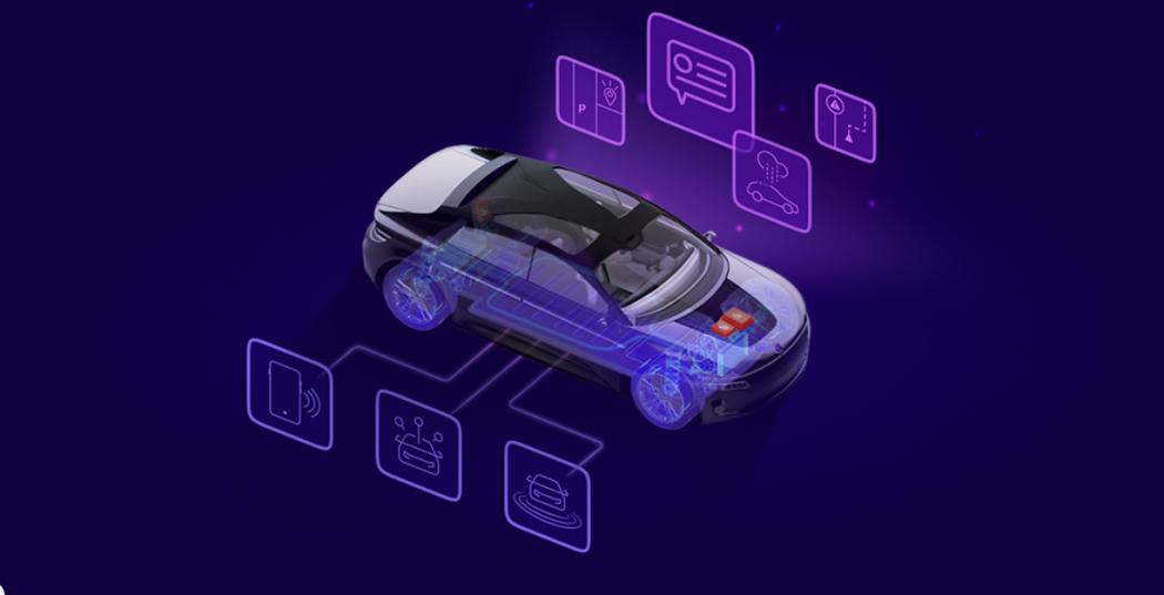 Fahrzeuginnenraum mit vernetzter Technik, die Sensoren, Recheneinheiten und Software zu einem nahtlosen Fahrerlebnis verbindet. | Foto: Qualcomm 