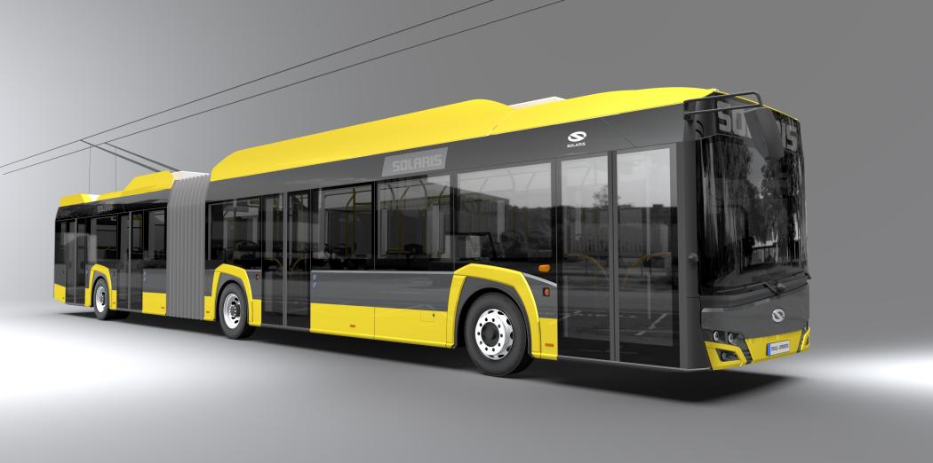 Die Trollino 18 für Sarajevo werden zusätzlich zum herkömmlichen Trolleybusantrieb mit Batterien ausgestattet, so dass sie Strecken von bis zu 20 km ohne Anschluss an die Oberleitung zurücklegen können. (Foto: Solaris)