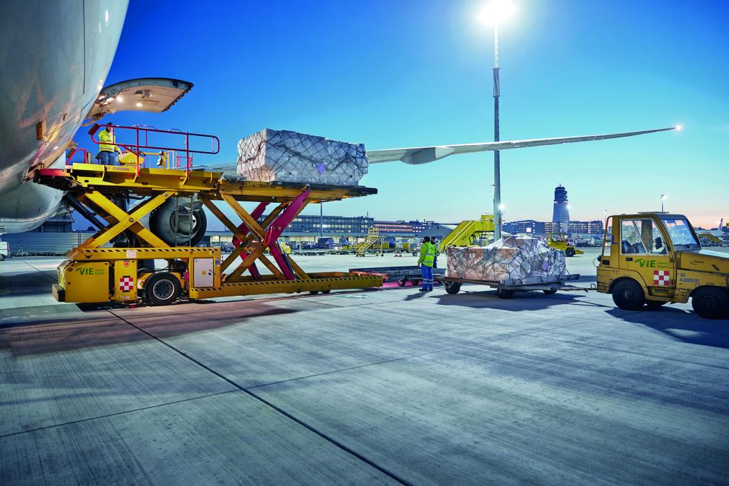 Der Flughafen Wien konnte im ersten Quartal 2025 mehr Fracht abfertigen. Foto: Flughafen Wien