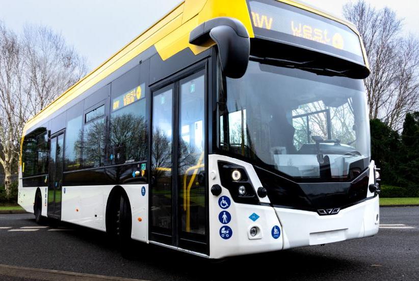 Die 12.165 mm langen Wrightbus-Brennstoffzellenbusse besitzen eine Kapazität von 32 Sitz- und 39 Stehplätzen sowie eine 70-kW-Ballard-FCmove-Brennstoffzelle. (Foto: WestVerkehr GmbH)