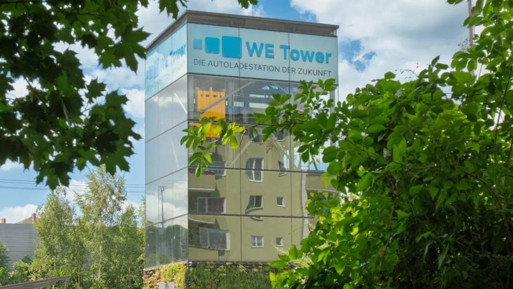 Grüner Parken: Der We Tower will mehrere Vorteile vereinen - und platzsparendes Laden ermöglichen. | Foto: We Tower